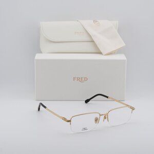 Fred FG50024U 030 Rectangle 55mm Eyeglasses - Gold